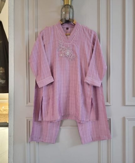 Shimmer Embroidered Co-Ord Set